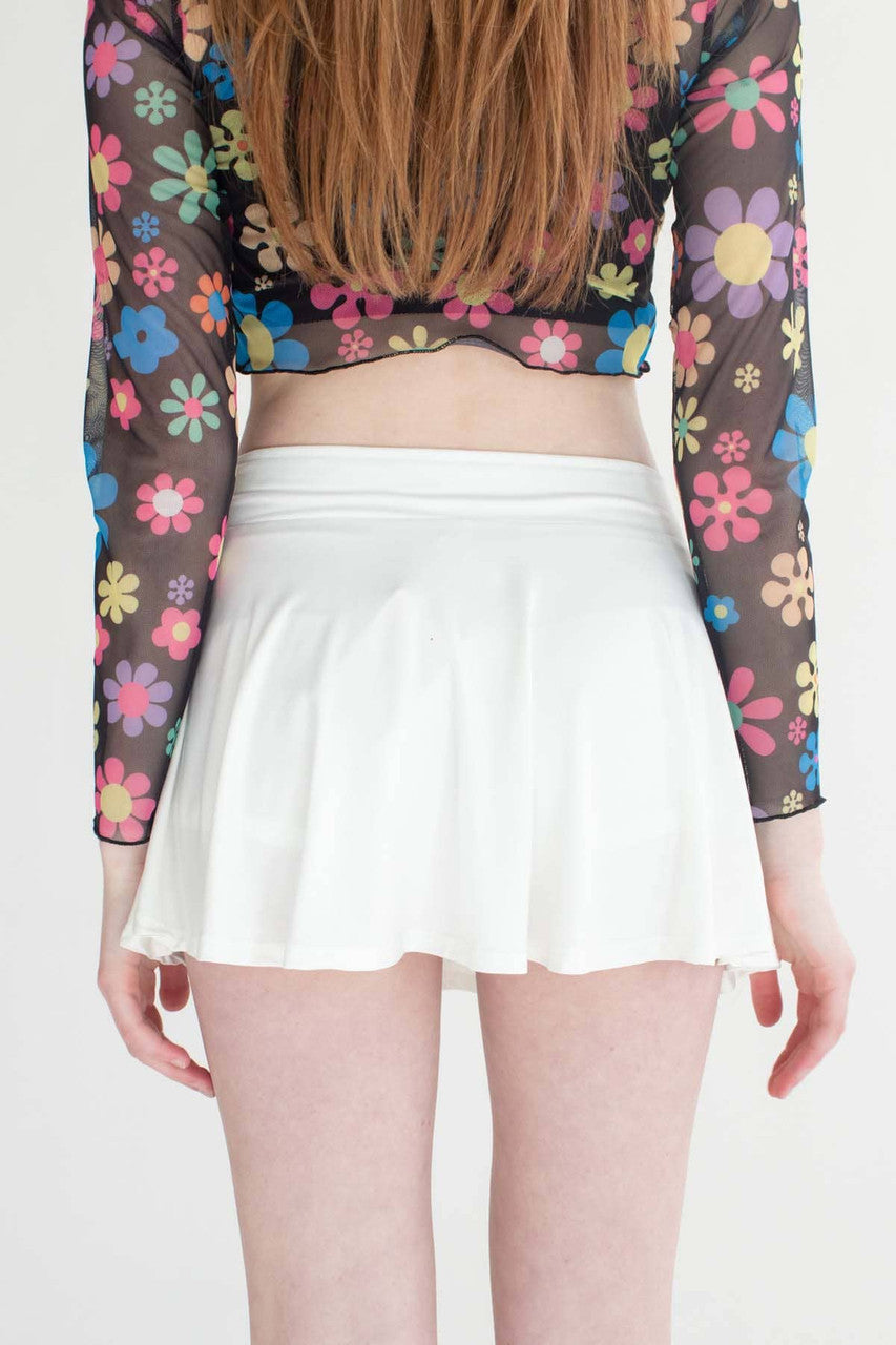 White Exercise Skort