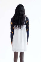 White Floral Eyelet Mini Dress