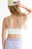 White Jacquard Seamless Bralette