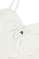 White Knit Hanky Hem Cami
