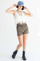 White Mandala Crochet Fringe Top