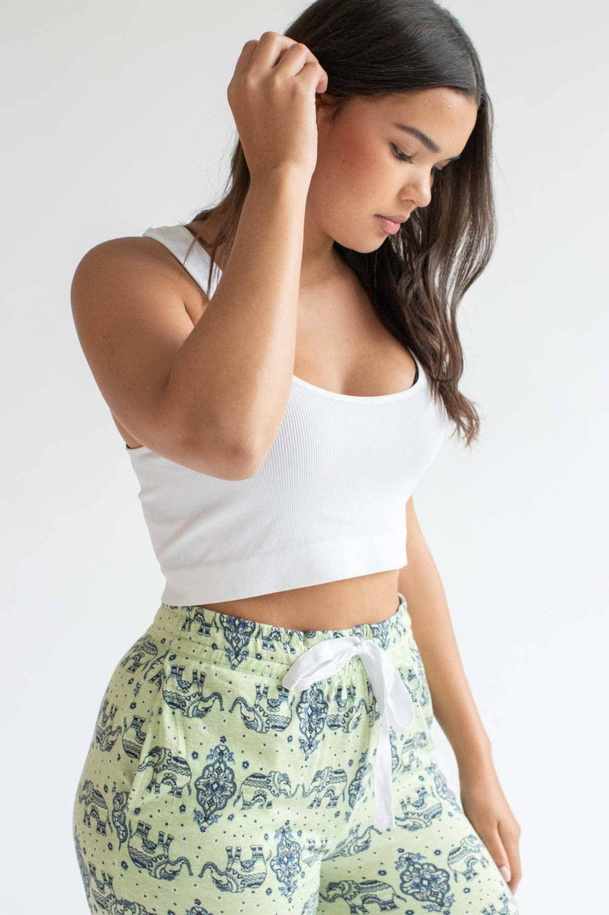 White Seamless Ribbed Sports Bra (Extended Sizes)