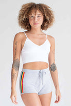White Seamless Waffled Cami