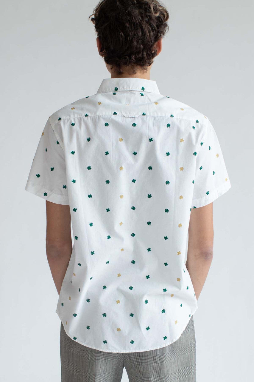 White Clover Woven Button Up Shirt