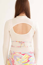 White Shrug Bodysuit