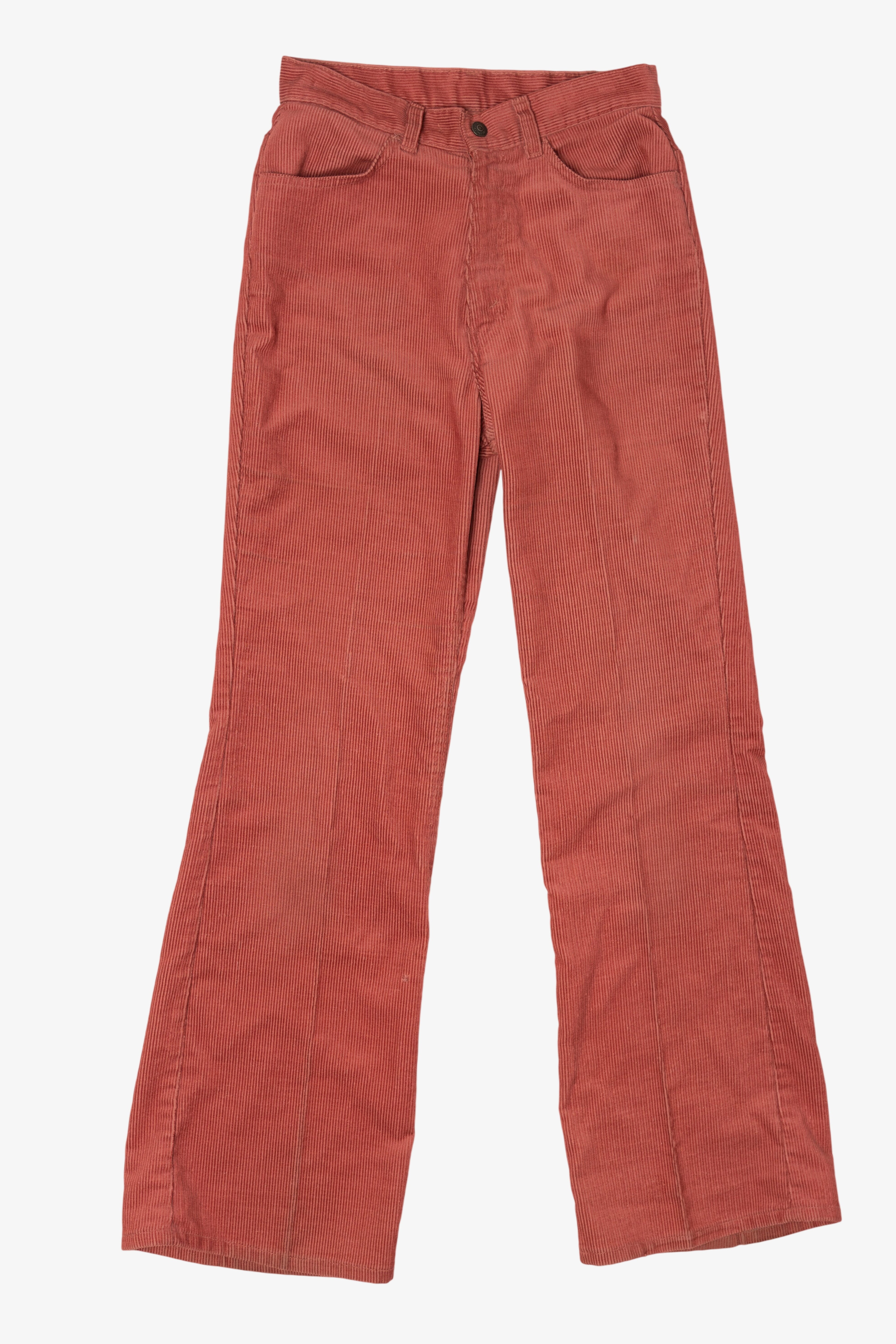 Vintage Red Levi's Corduroy Flared Pants (1970s)
