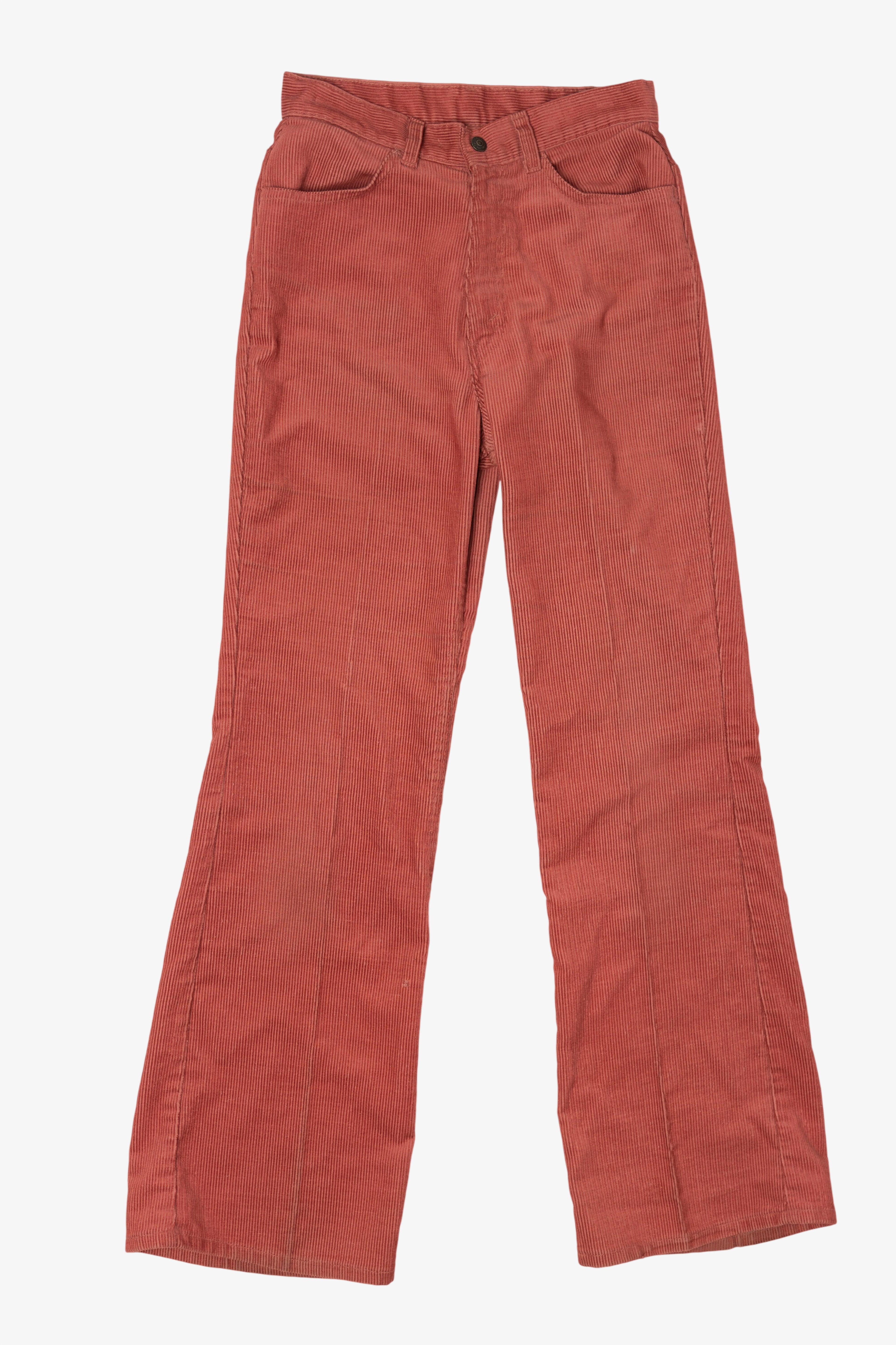 Vintage Red Levi's Corduroy Flared Pants (1970s)