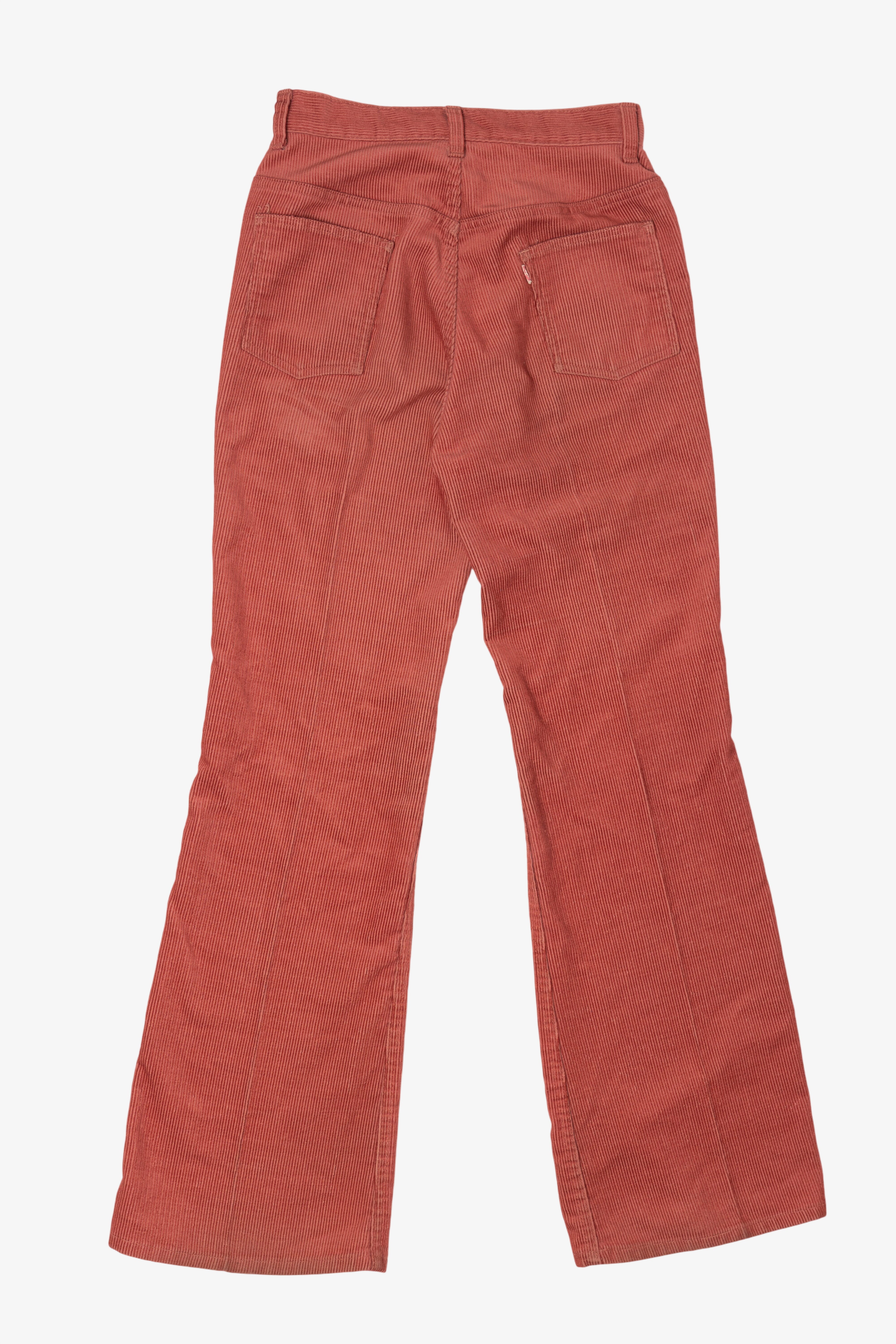 Vintage Red Levi's Corduroy Flared Pants (1970s)