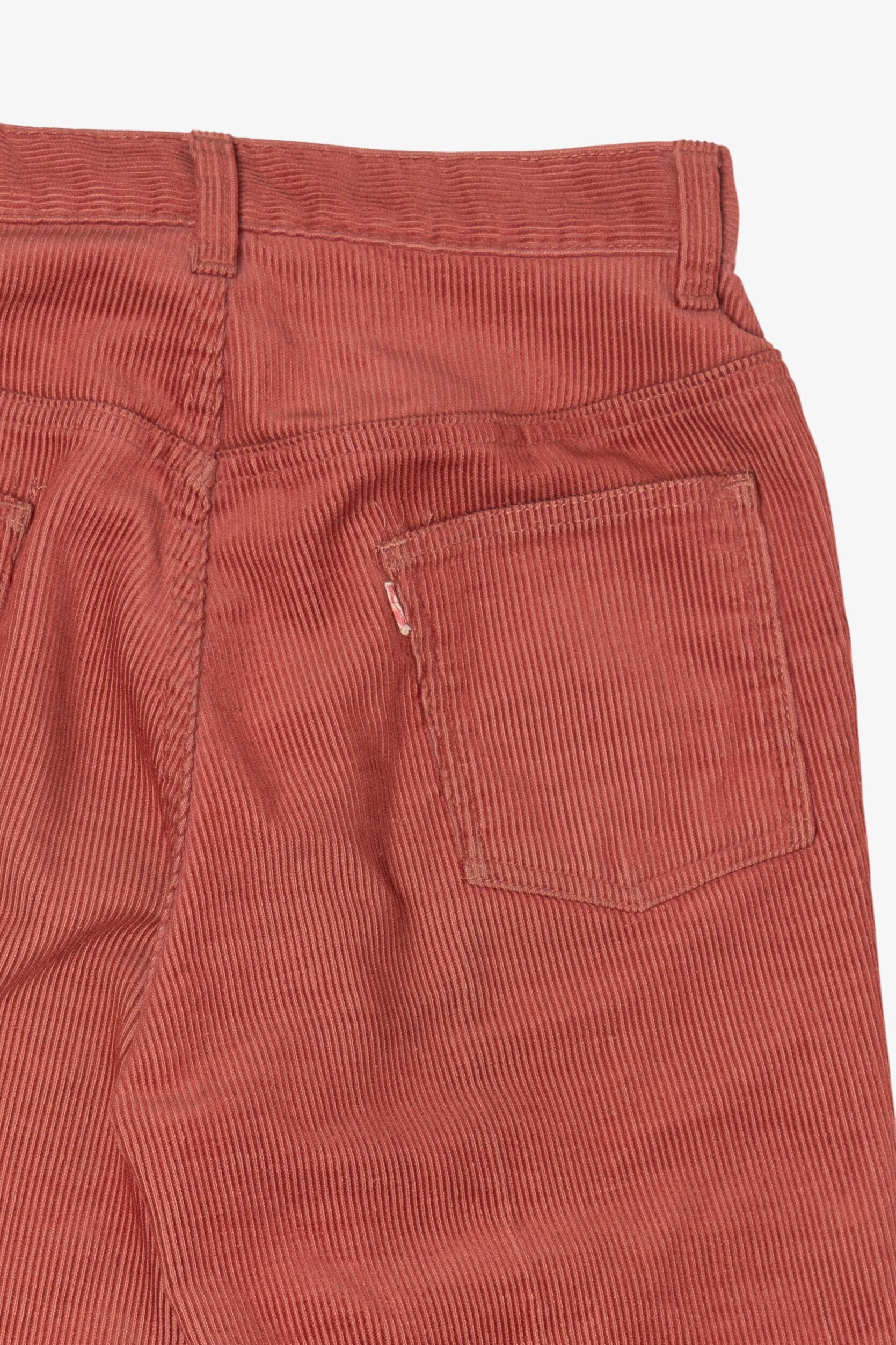 Vintage Red Levi's Corduroy Flared Pants (1970s)