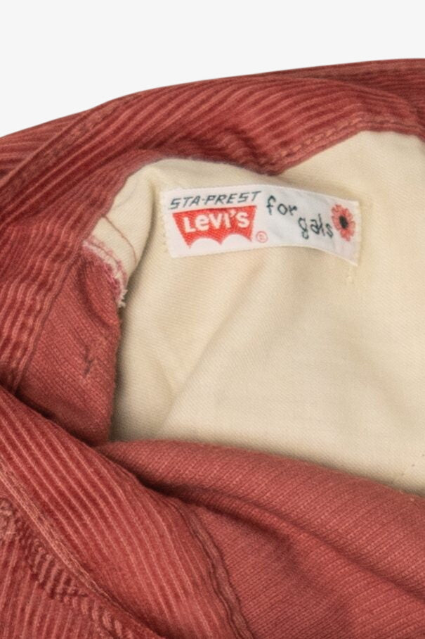 Vintage Red Levi's Corduroy Flared Pants (1970s)