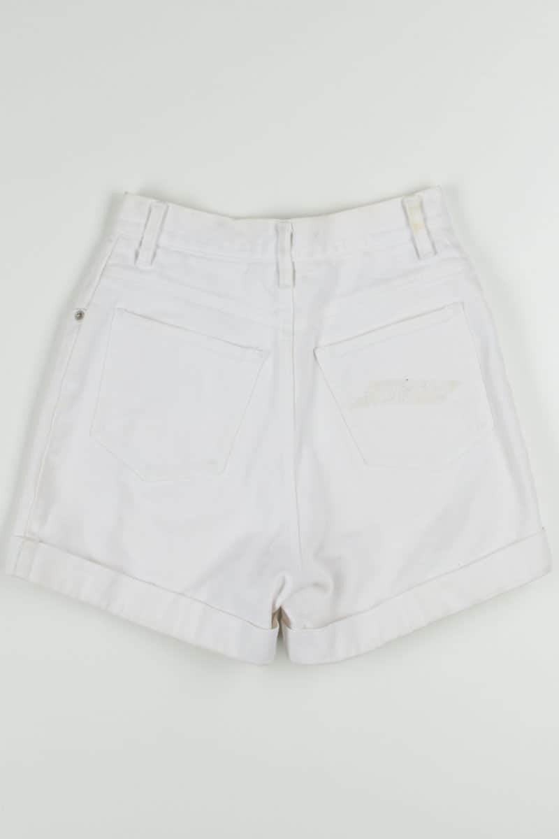 White Cuffed Denim Shorts (sz. 4)