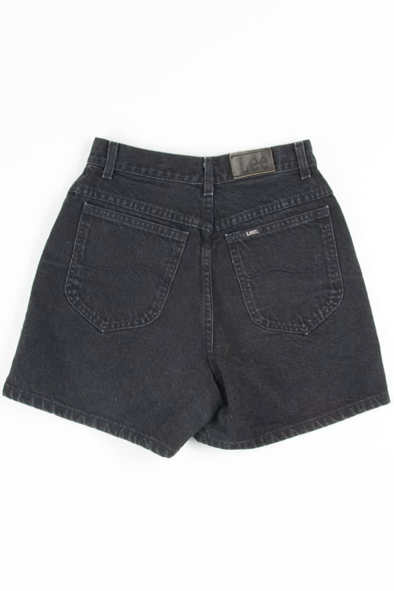 Black Lee High Waisted Denim Shorts (sz. 7 Med)