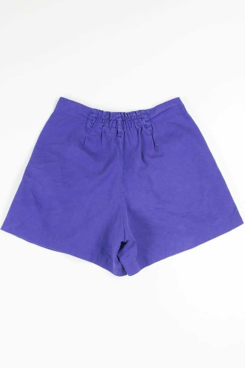Vintage Purple Pleated Denim Shorts (sz. 10)