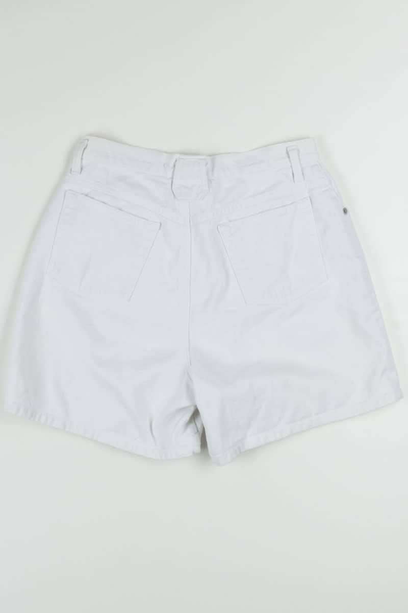White High Waisted Denim Shorts (sz. 12)