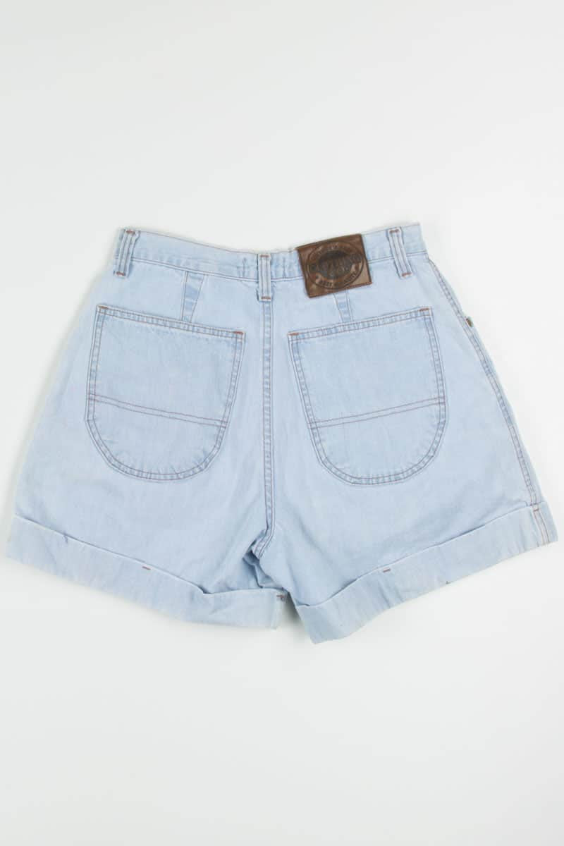Vintage High Waisted Pleated Denim Shorts (sz. 10)