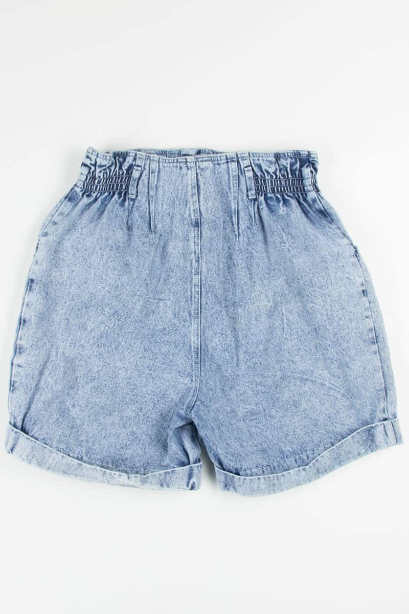 Vintage Acid Wash Paper Bag Shorts (sz. 14)