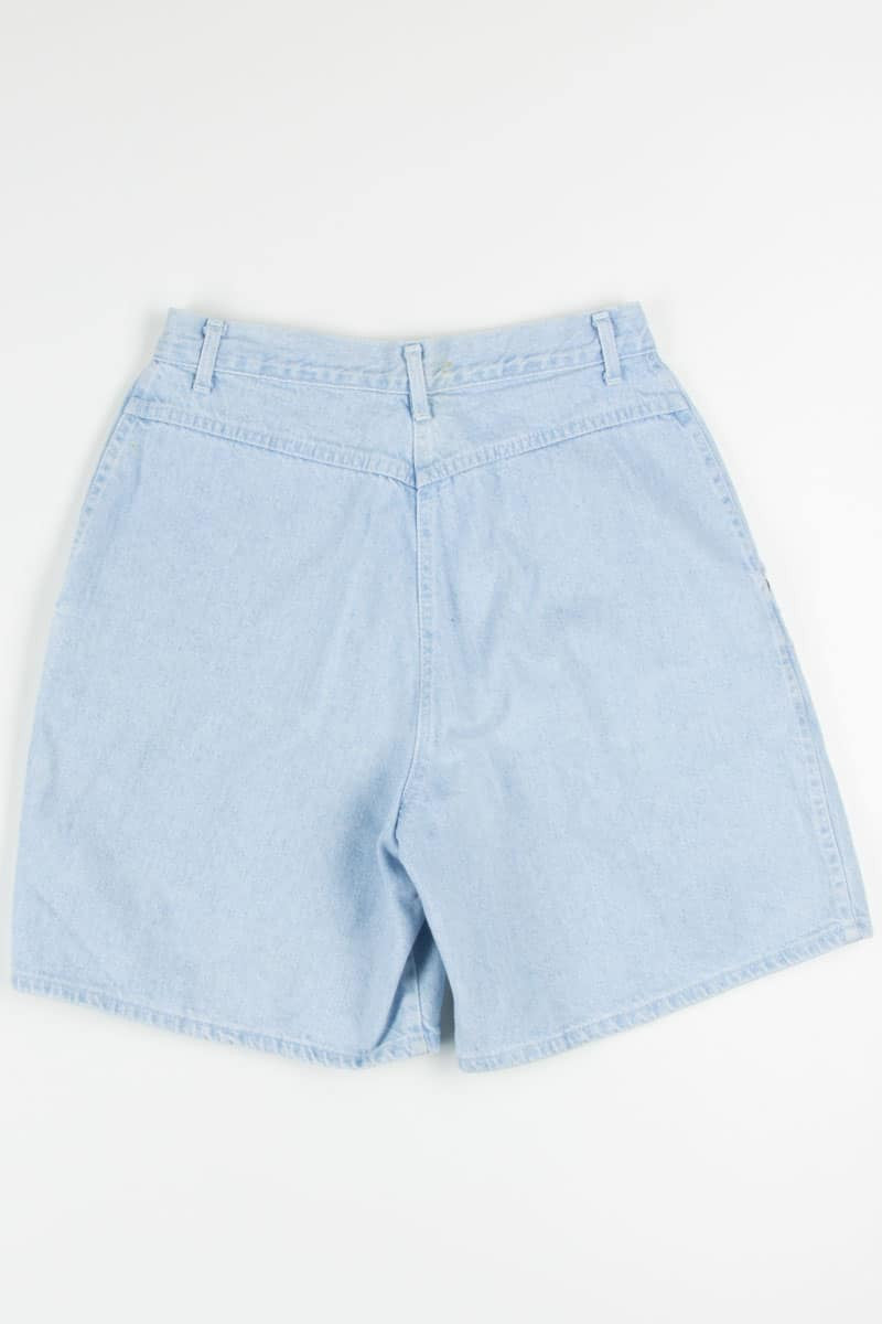 Vintage High Waisted Pleated Denim Shorts (sz. 14)