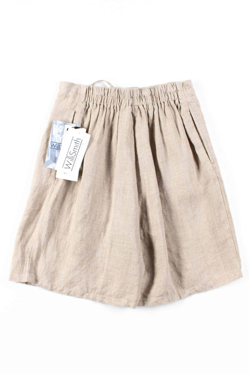 Tan Linen Paperbag Shorts (sz. 6)