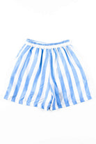 Blue Striped Silk Shorts (sz. Large)