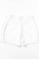 White Vintage Polyester Shorts (sz. 14)