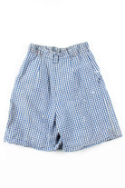 Blue Plaid Paperbag Shorts (sz. 7/8)