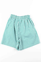 Green Striped Paperbag Shorts (sz. Medium)