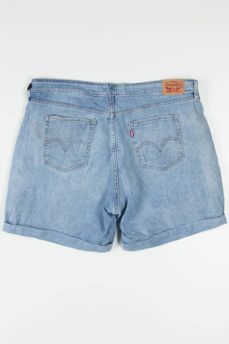Floral Embroidered Levi's Denim Shorts (sz. 18W)