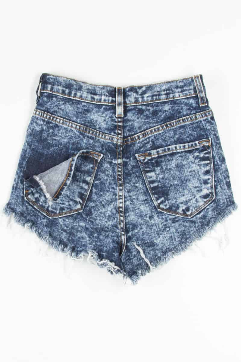 Acid Washed Cut Off Denim Shorts (sz. S)
