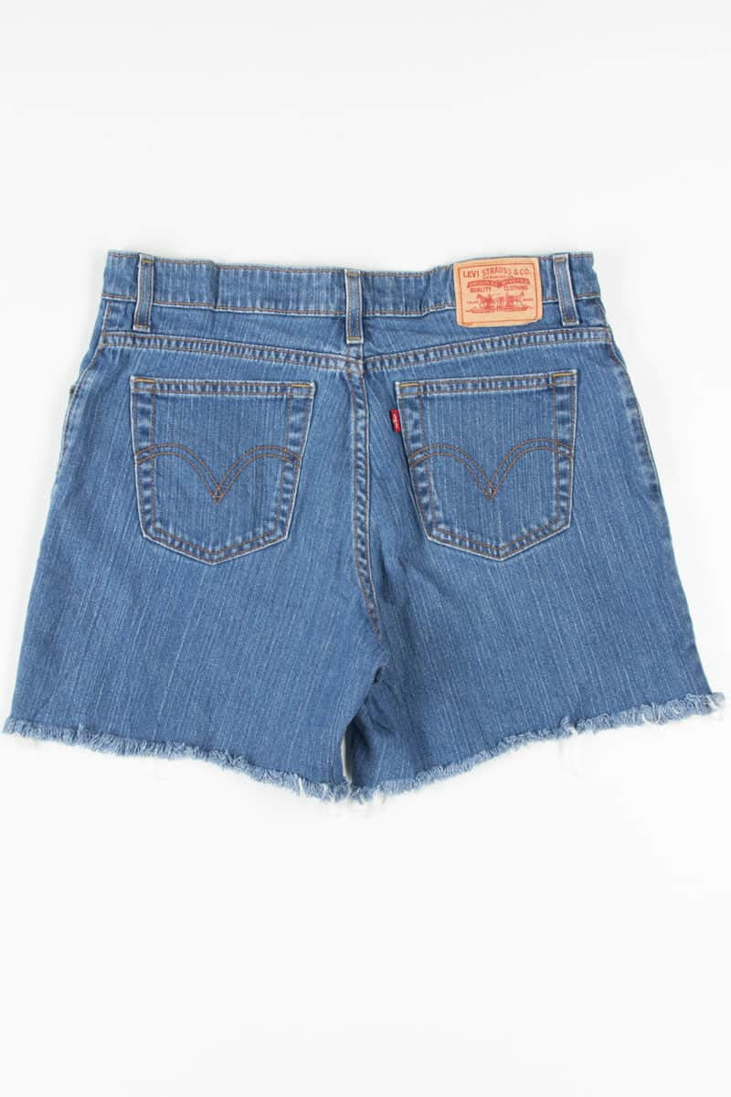 Medium Wash Stretch Levi's Denim Shorts (sz. 12) 1
