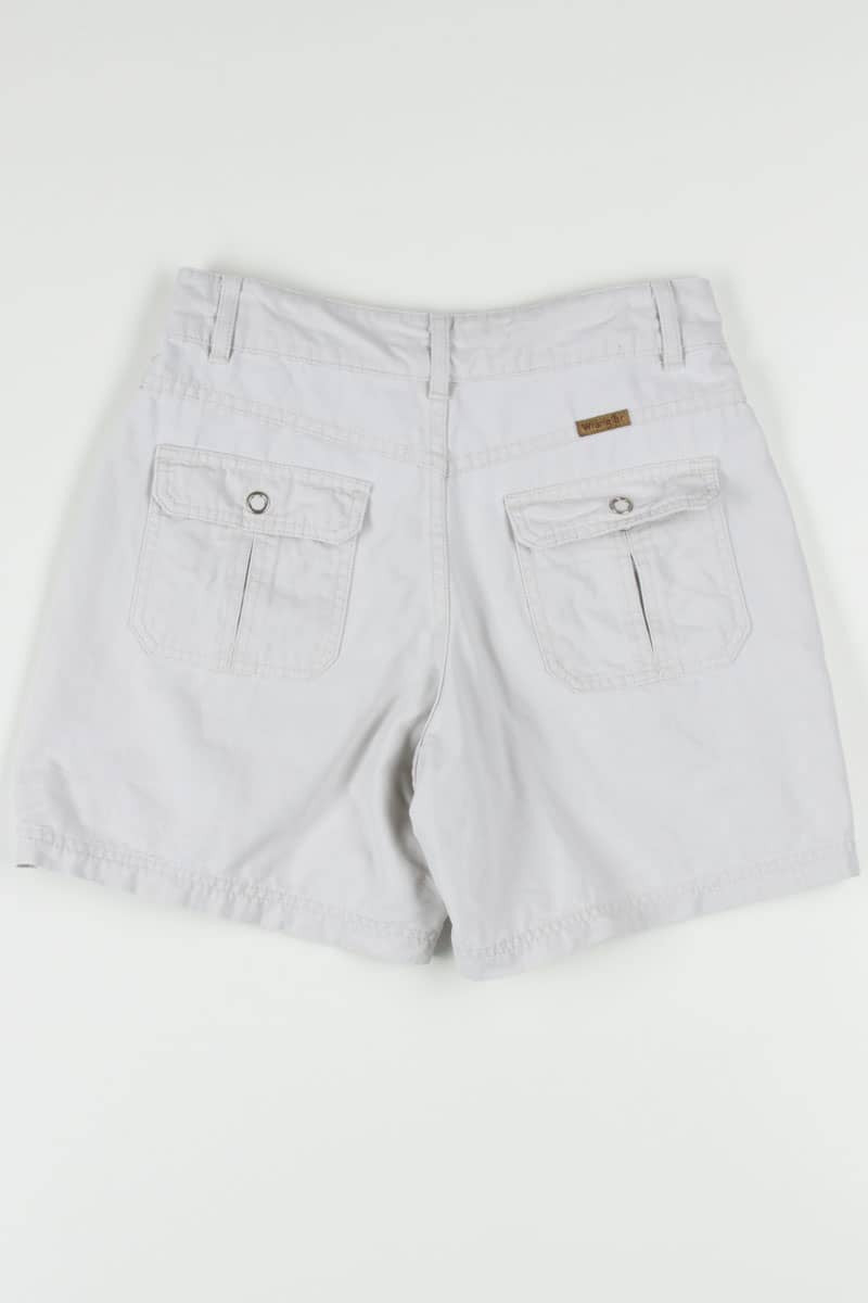 Women's Vintage Cream Wrangler Denim Shorts 308 (sz. 4)