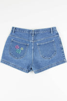 Women's Embroidered Flowers Denim Shorts 320 (sz. Juniors 13)