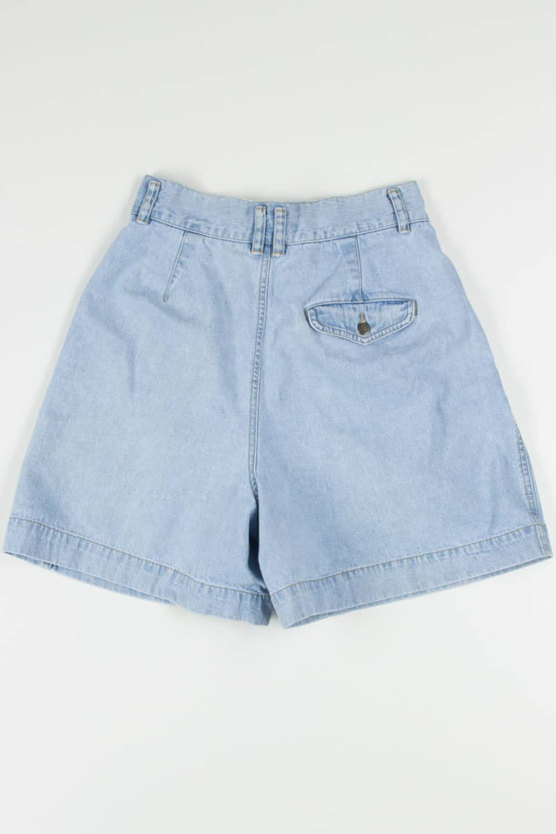 Women's High Waisted Pleated Denim Shorts 322 (sz. 10)
