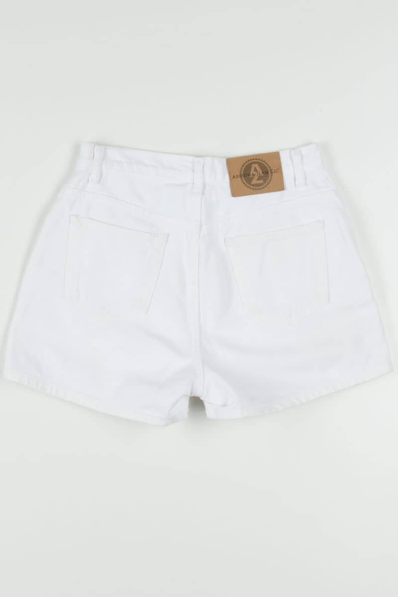 Women's Vintage White Denim Shorts 324 (sz. Medium)