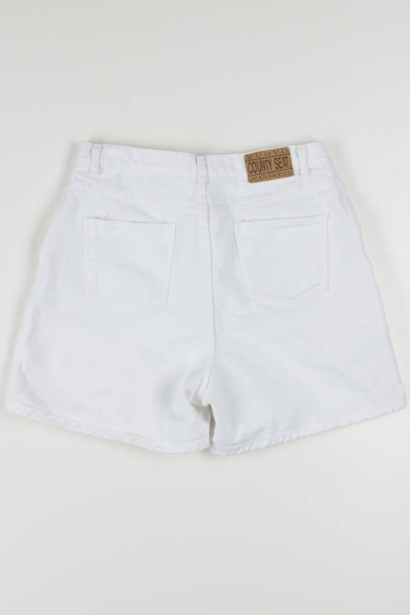 Women's Vintage White Denim Shorts 355 (sz. 13/14)