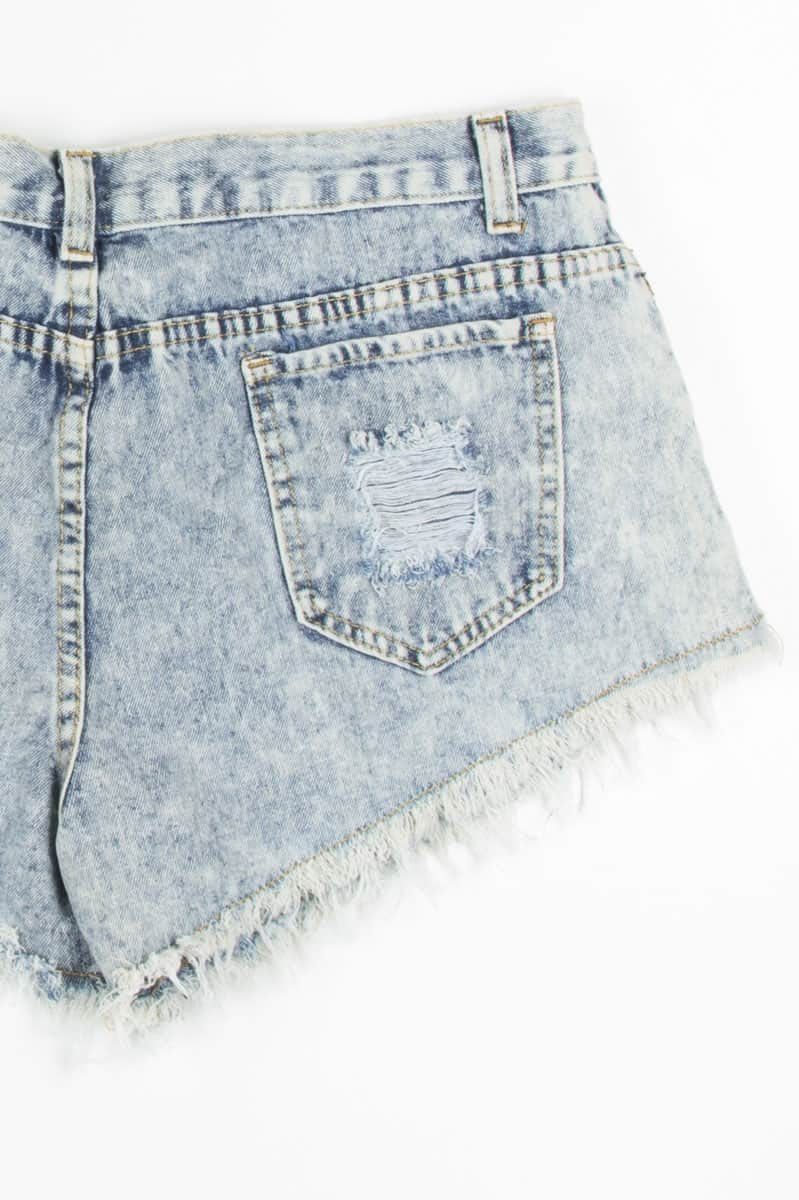 Cut Off Acid Wash Shorts (sz. XXL)