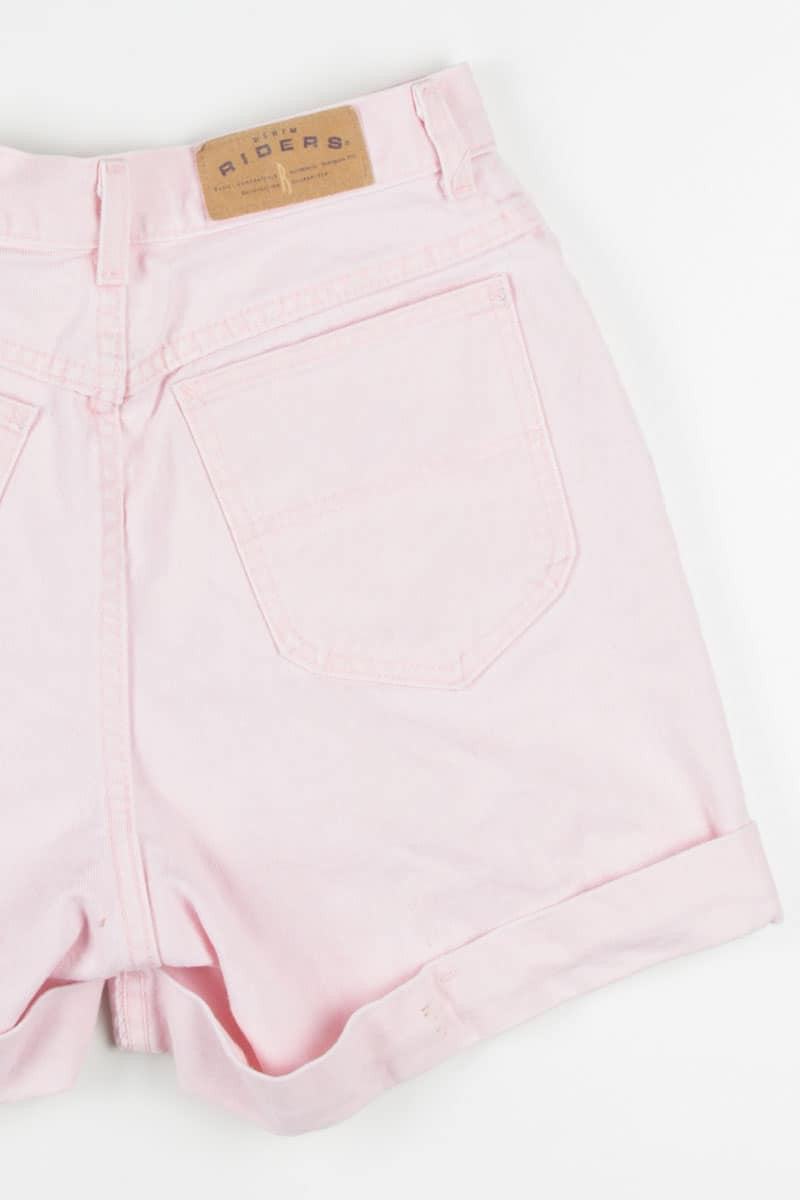 Pink High Waisted Cuffed Denim Shorts (sz. 10 Med)