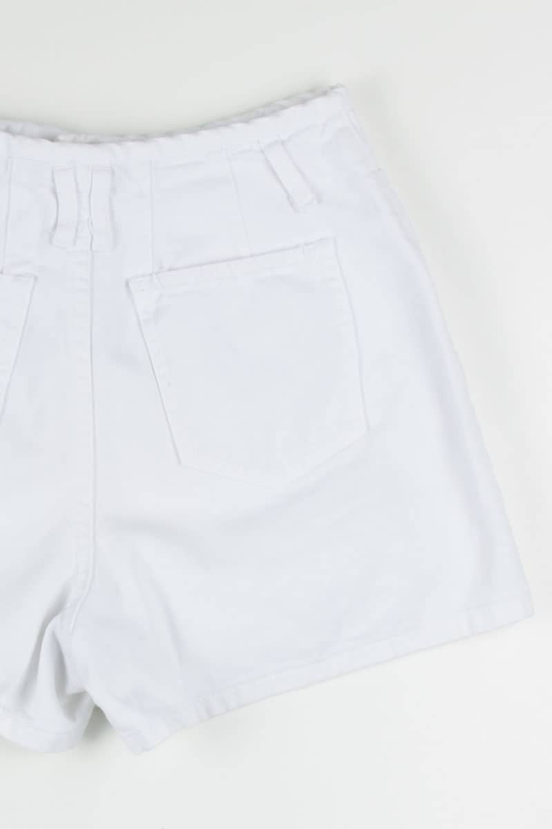 White High Waisted Denim Shorts (sz. 5/6)