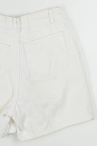 Vintage Lee Pleated White Denim Shorts
