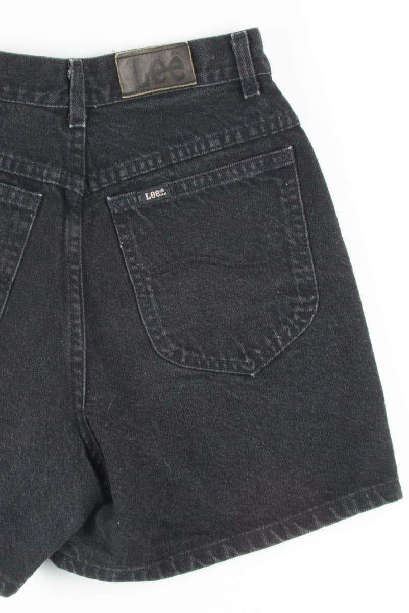 Black Lee High Waisted Denim Shorts (sz. 7 Med)
