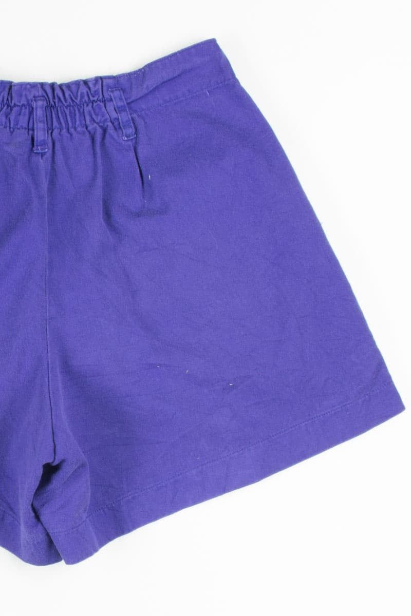 Vintage Purple Pleated Denim Shorts (sz. 10)