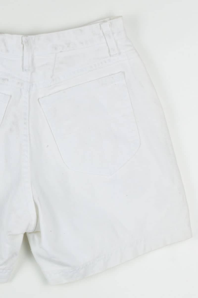 White High Waisted Denim Shorts (sz. 8 M)