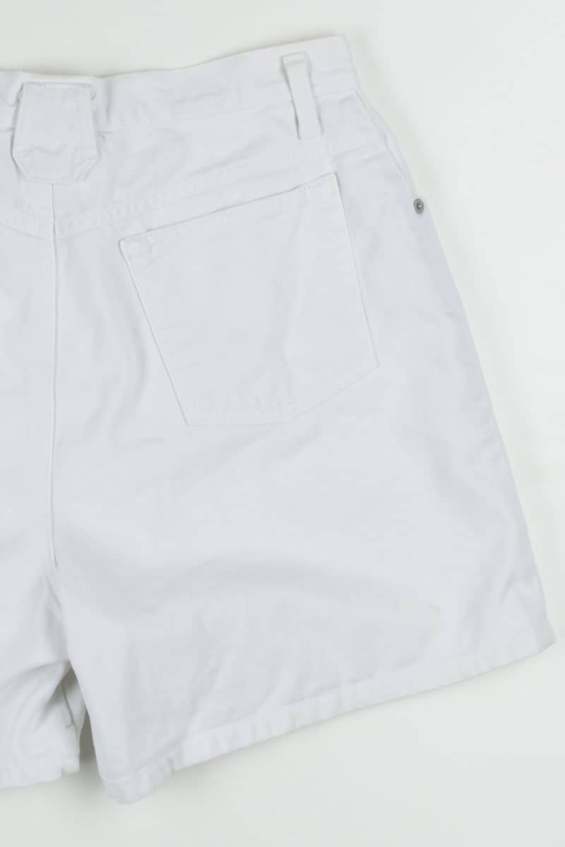 White High Waisted Denim Shorts (sz. 12)