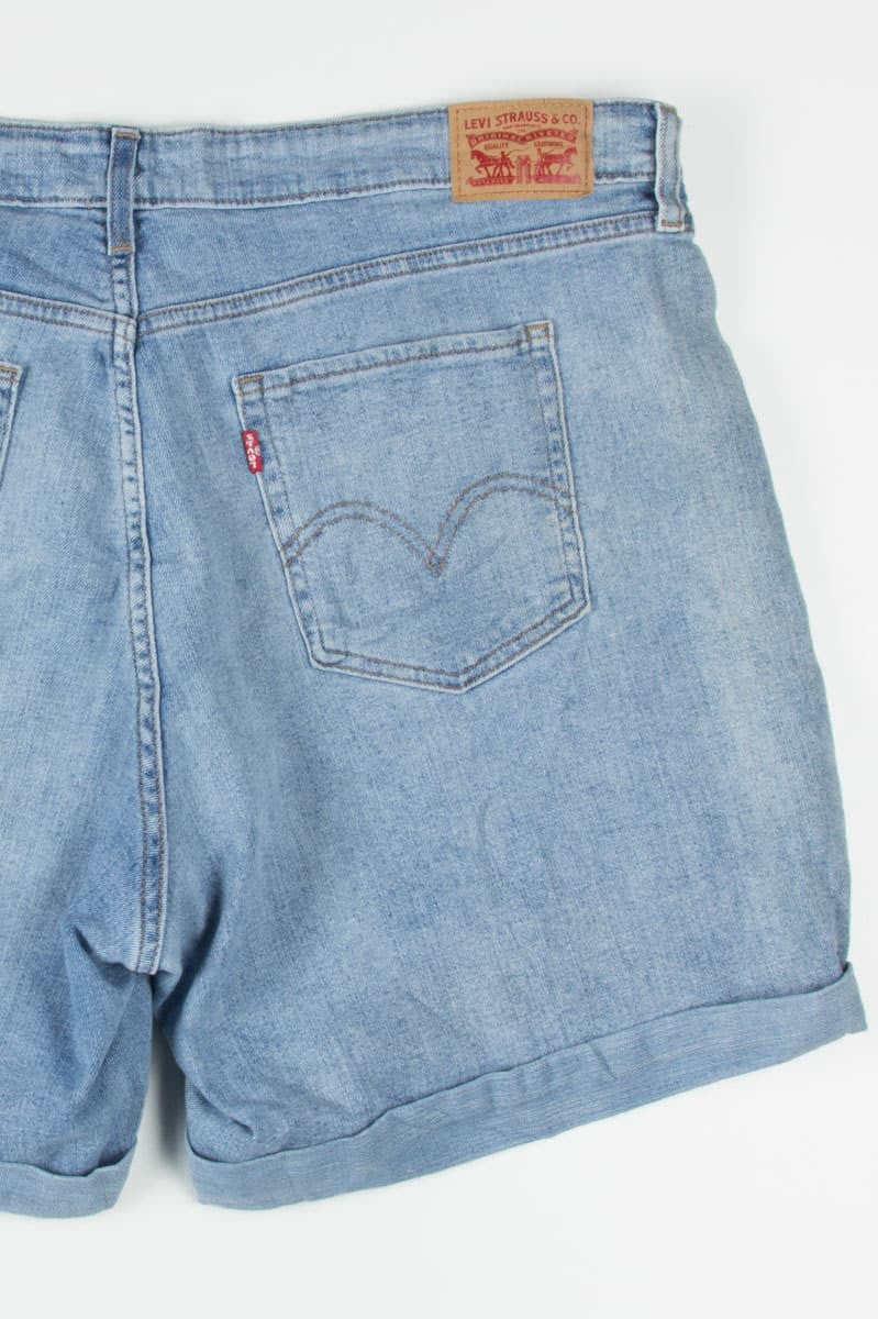 Floral Embroidered Levi's Denim Shorts (sz. 18W)