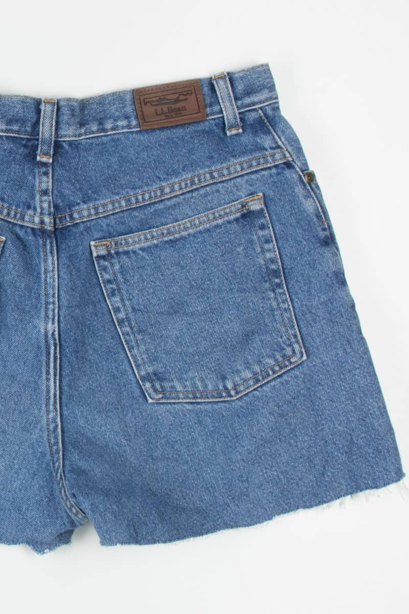 High Rise Cut Off L.L. Bean Denim Shorts (sz. 12 Reg)