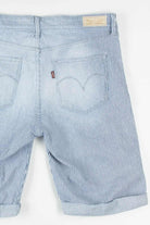 Striped Levi's Denim Bermuda Shorts (sz. 8)