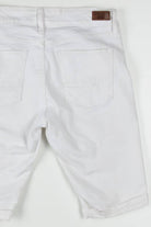 White Cuffed Levi's Denim Bermurda Shorts (sz. 12)