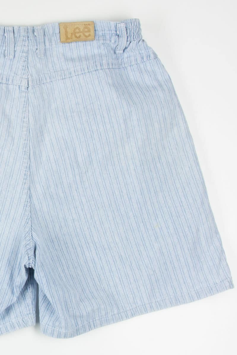 Women's Vintage Lee Striped Denim Shorts 258 (sz. 16 med)