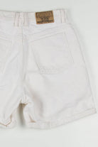 Women's Vintage Cream Cuffed Denim Shorts 312 (sz. 14)