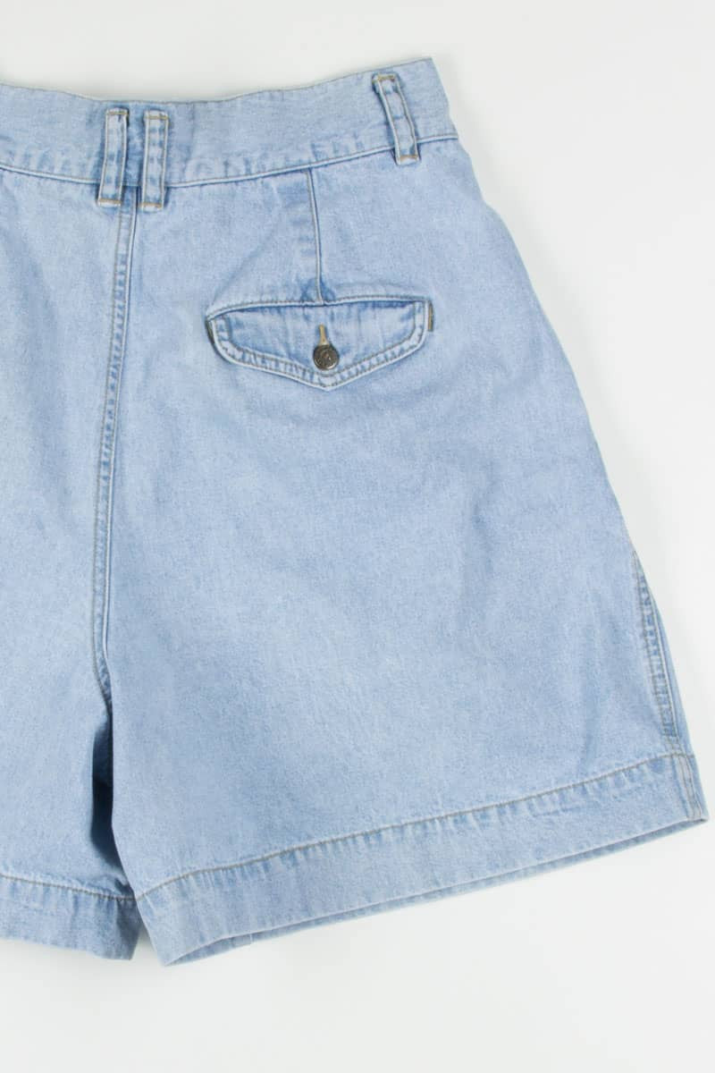 Women's High Waisted Pleated Denim Shorts 322 (sz. 10)