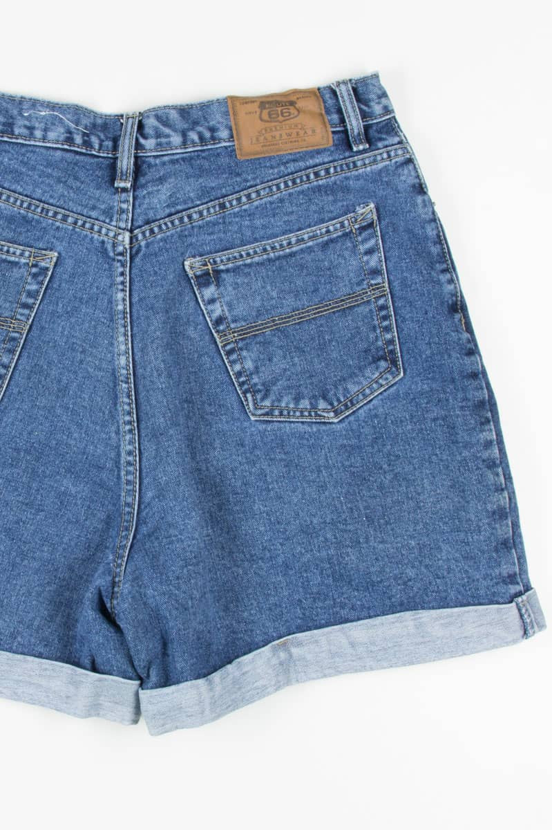 Women's Vintage Route 66 Denim Shorts 339 (sz. 15/16)